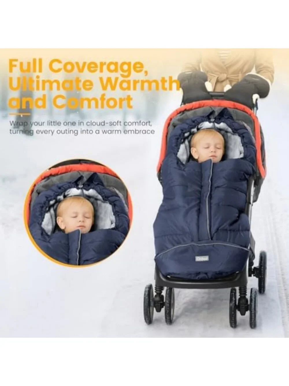 Universal Weather-Proof Baby Stroller Footmuff Bunting Bag - Warm & Cozy